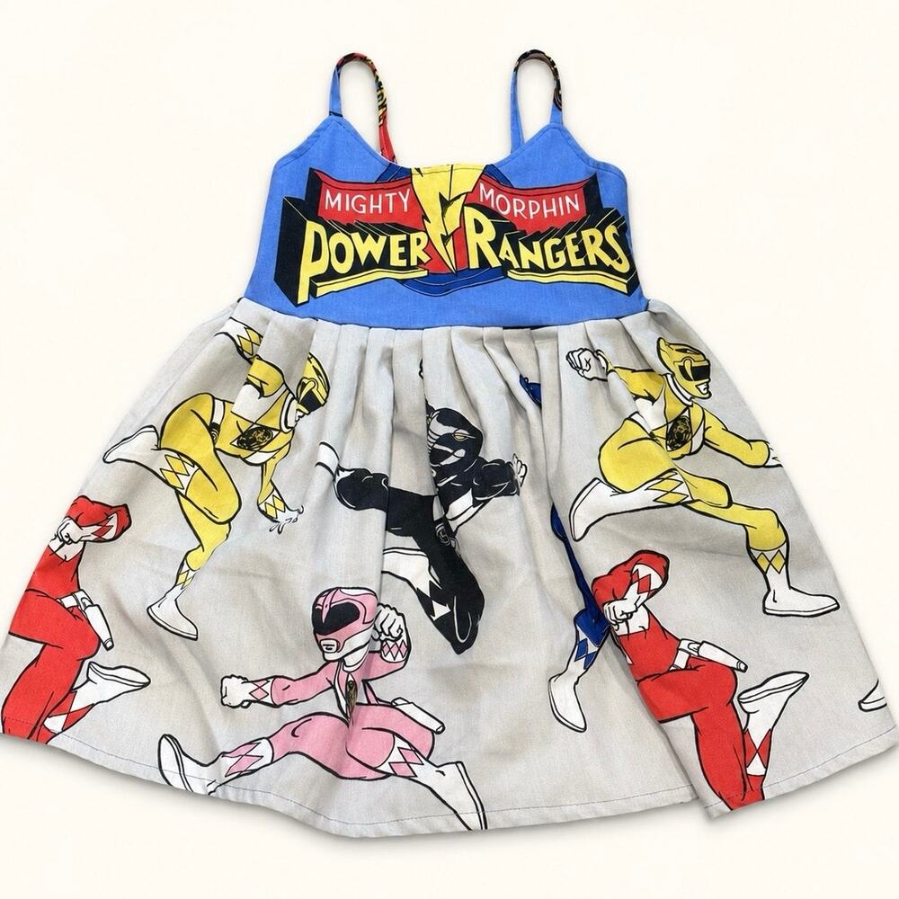 Moon Babe Designs 3T Mighty Morphin Power Rangers Vintage 90s Upcycled Dress